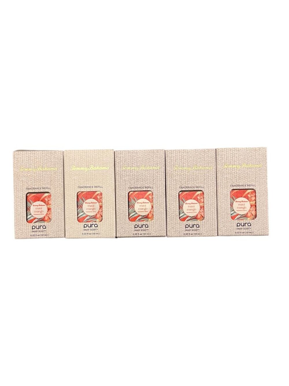 PURA Tommy Bahamas Maui Mango Smart Scent Refill .33 Fl Oz Lot of 5 NEW
